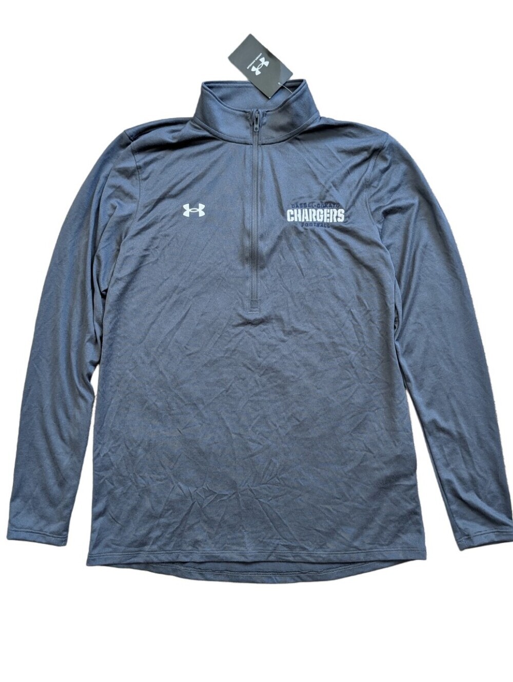 Under Armour UA Womens Gray Chargers Half Zip Pullover Jacket NWT Size Small